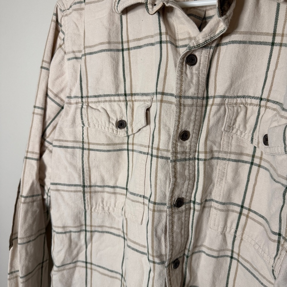 ridgecut toughwear size M flannel shirt elbow patch 100% cotton mens outdoors - Picture 4 of 7